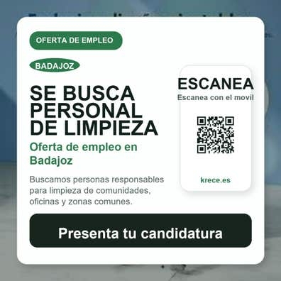 Se busca personal de limpieza