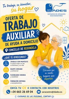 AUXILIAR DE AYUDA A DOMICILIO REDONDELA