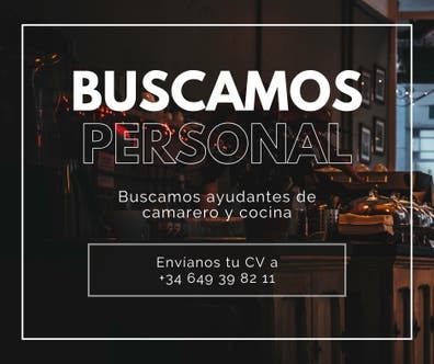 Ayudantes de cocina y camarero