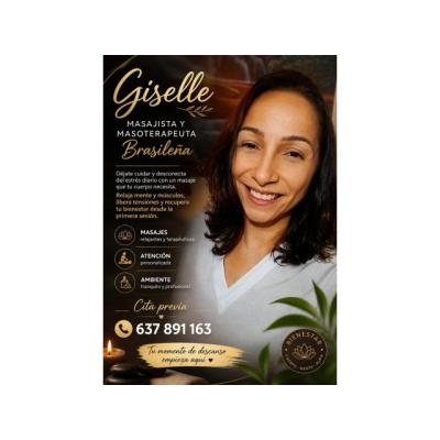 Giselle Masajista Brasileña, nueva en Bcn