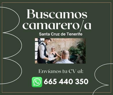 Camarero/a Santa Cruz Tenerife
