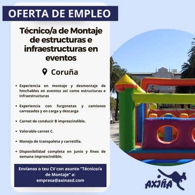EVENTOS TÉCNICO/A DE MONTAJE