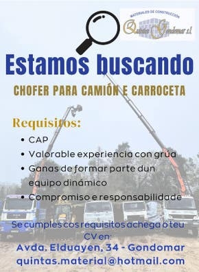 se busca chofer