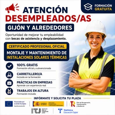 Certificado profesional en placas solare
