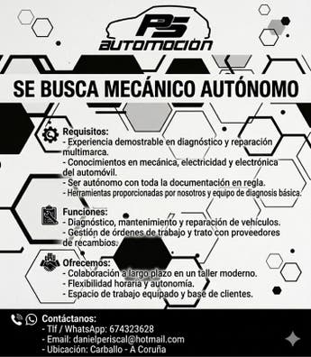 Se busca mecanico