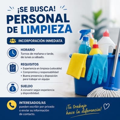 Personal de Limpieza y cocina