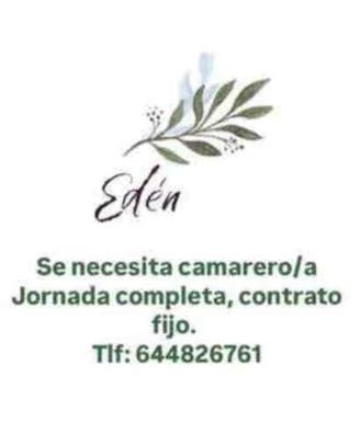 se necesita camarero/a