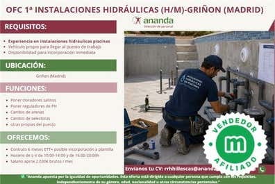 OFC 1ª INST. HIDRÁULICAS (H/M)-GRIÑON