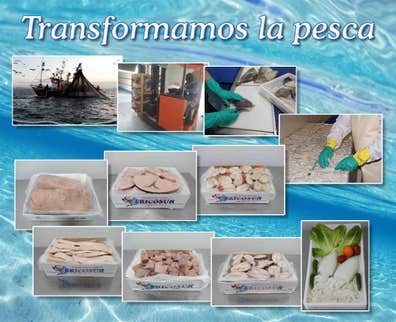 Personal de producción de pescado
