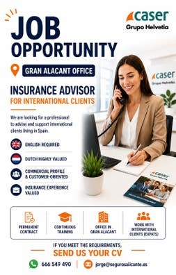 ? JOB OPPORTUNITY | GRAN ALACANT OFFICE