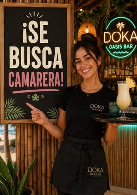 ? ¡BUSCAMOS CAMARERA PARA DOKA Oasis BA