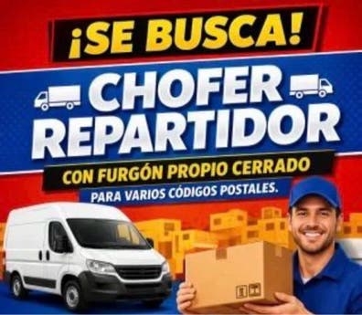 Se busca Repartidor con Furgoneta