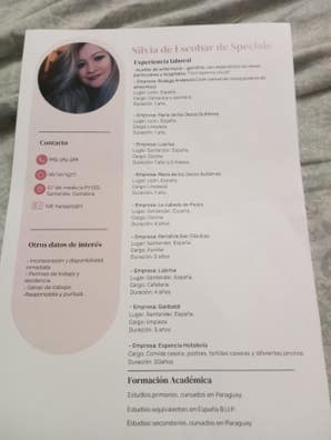 auxiliar enfermería
