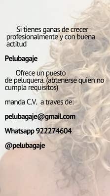 peluquera - ayudante peluqueria