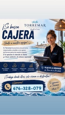 SE BUSCA CAJERA PARA HOSTELERIA