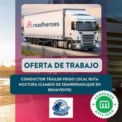 CONDUCTOR TRÁILER FRIGO LOCAL NOCHES
