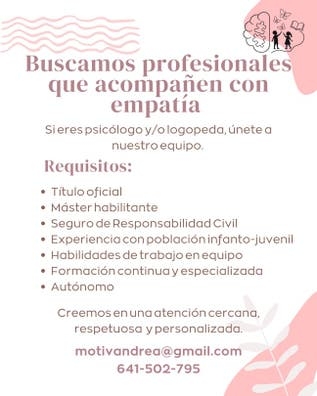 Psicólogo y/o logopeda