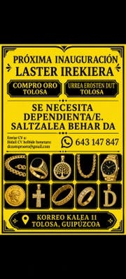 se necesita dependienta