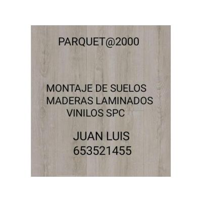 montador de suelos laminados vinilos spc