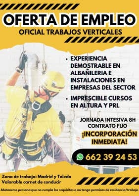 OFICIALES DE TRABAJOS VERTICALES