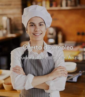 AYUDANTE DE COCINA EN ZARAUTZ