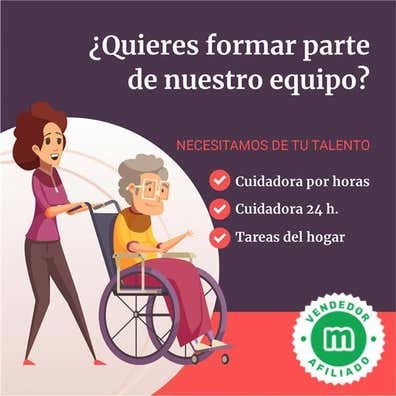 CUIDADORA INTERNA FIN DE SEMANA MALAGA
