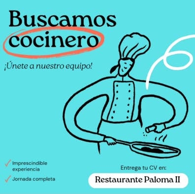 Cociner@ con experiencia
