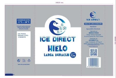 repartido de hielo