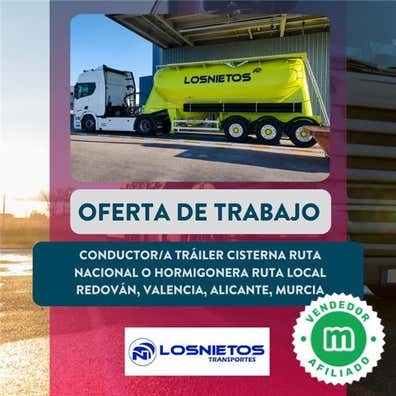 CONDUCTOR/A TRÁILER CISTER O HORMIGONERA
