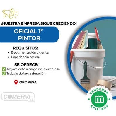 SE PRECISA OFICIAL 1º PINTOR