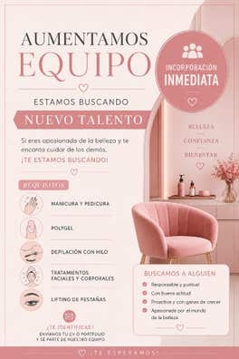 Trabajo de esteticista