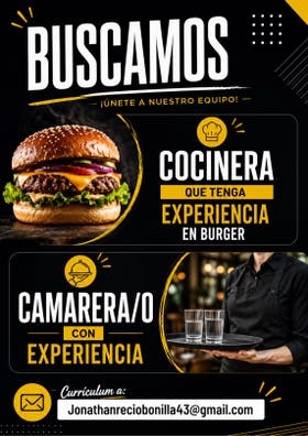 Buscamos cocinera con experiencia