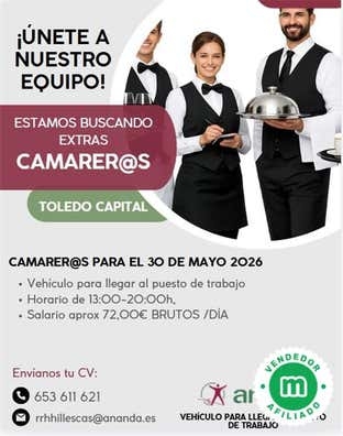 EXTRA CAMARER@S (H/M)-TOLEDO