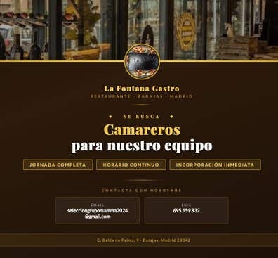 Camarero/ra