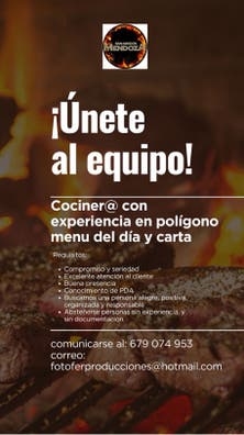 Se busca cosinero de poligono