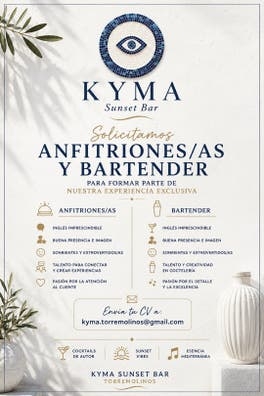 Solicitamos Anfitriones y Bartender