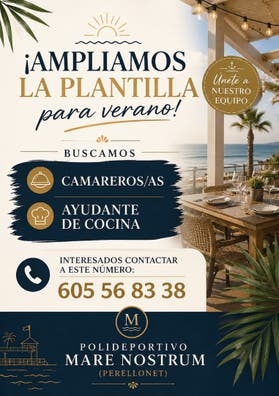 Necesitamos gente para para trabajar
