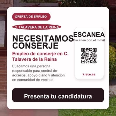 Buscamos conserje para comunidad de vec