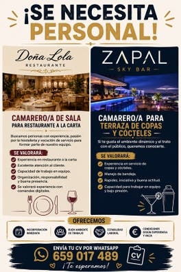 PERSONAL CON EXPERIENCIA