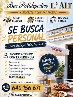 Se busca personal
