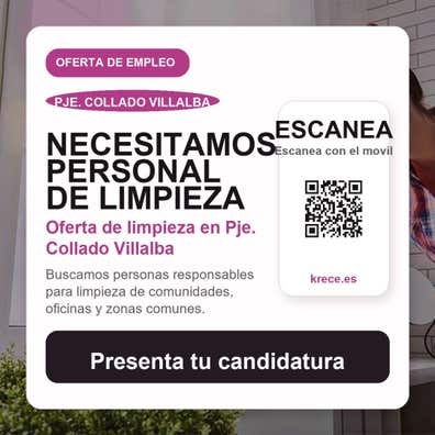 Se busca personal de limpieza