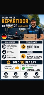 TRABAJO DE REPARTIDOR EN AMAZON ALEMANIA