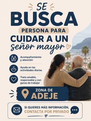 SE BUSCA CUIDADOR/A