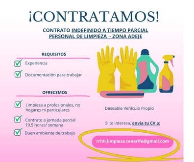 Limpieza Adeje y Los Cristianos