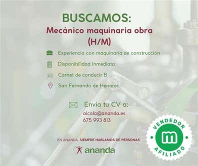 MECANICO MAQUINARIA (H/M) S.FERNANDO H