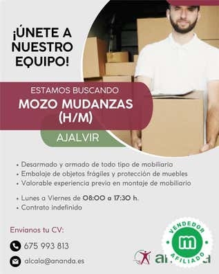 MOZO MUDANZAS (H/M) AJALVIR