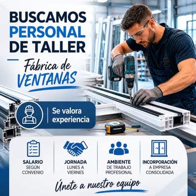 OPERARIO/A DE TALLER PARA FÁBRICA DE VEN