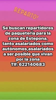 Se busca repartidor
