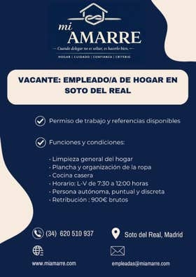 Empleado/a de hogar – Soto del Real
