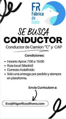 Conductor de Camion “C” y  CAP